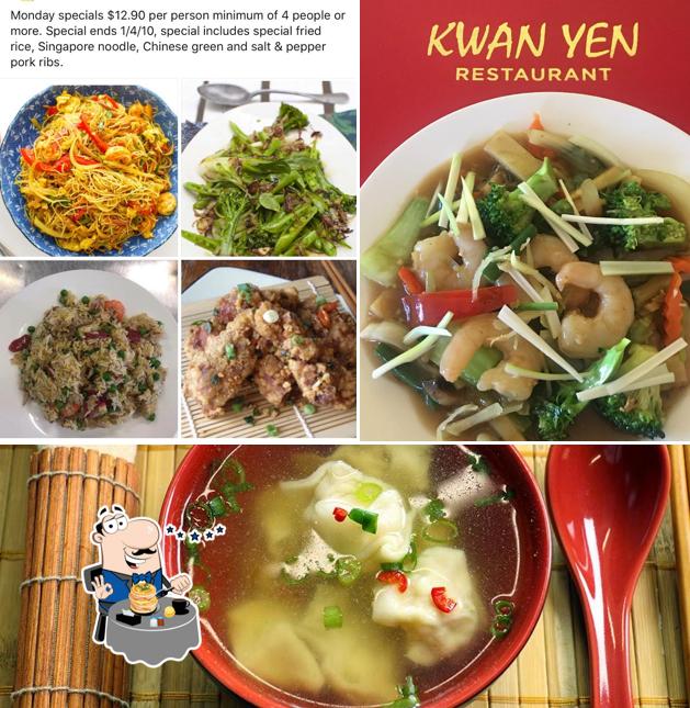 Food at Kwan Yen Chinese Restaurant