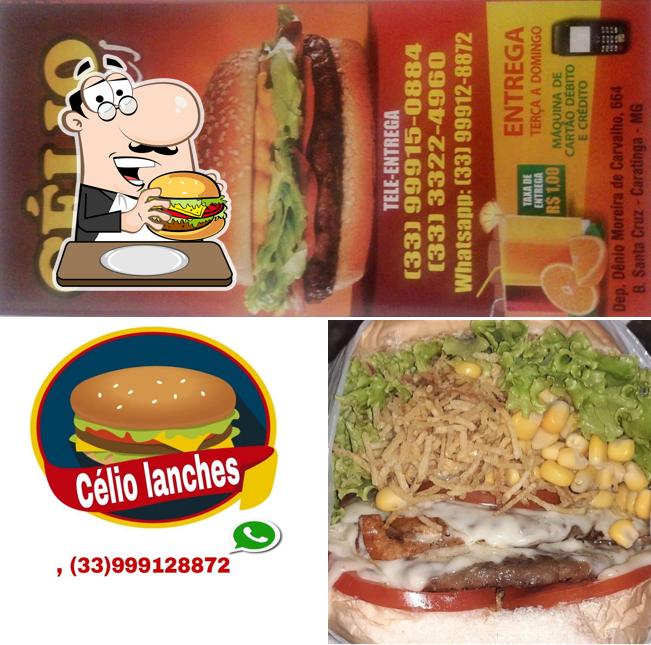 Peça um hambúrguer no Célio lanches