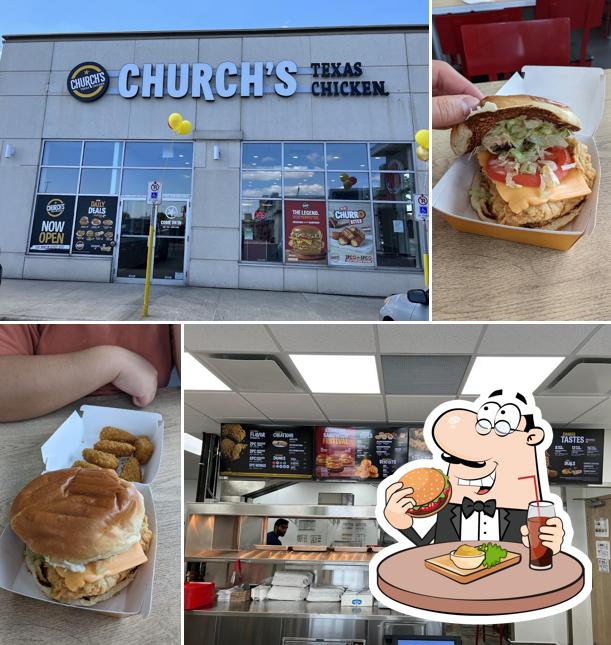 Попробуйте гамбургеры в "Church's Texas Chicken"