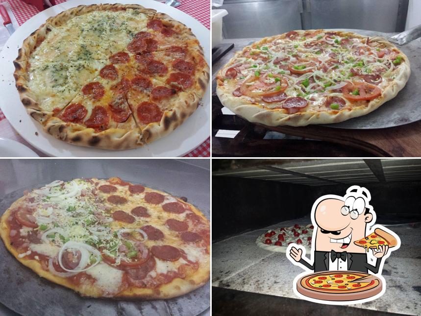 Escolha diversos tipos de pizza