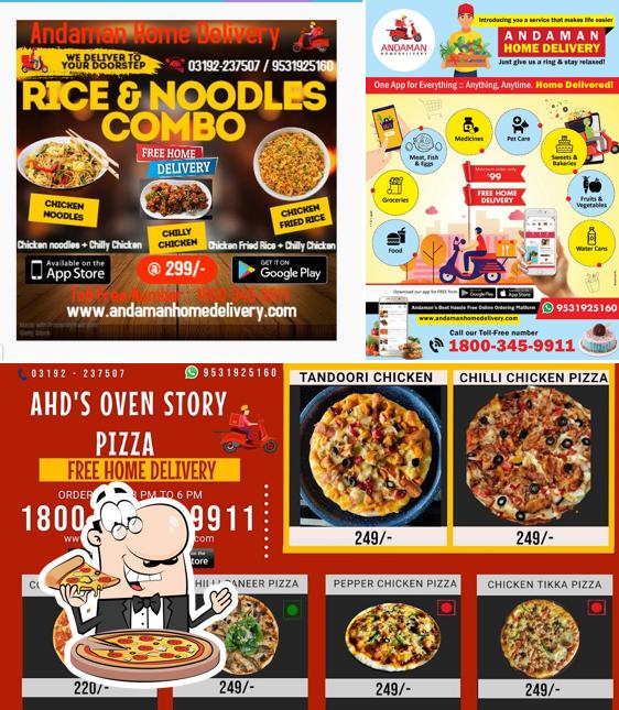 Order pizza at Andaman Home Delivery