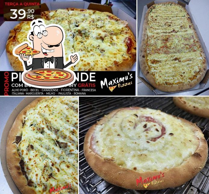 Consiga pizza no Maximu´s Pizzas