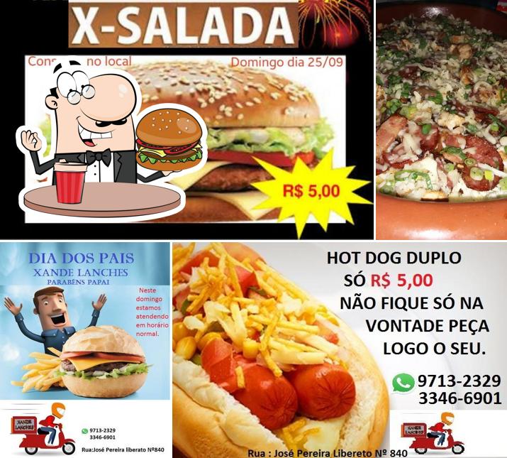 Hambúrguer em Xande Lanches