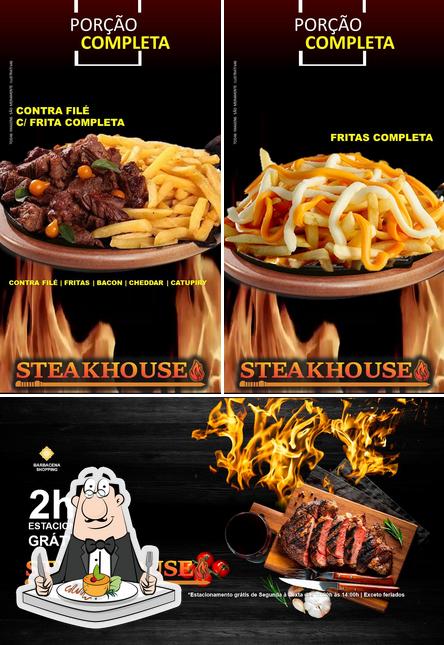 Comida em SteakHouse Restaurante Churrascaria