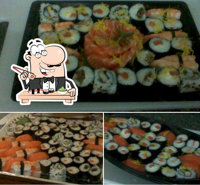 Peça diversas opções de sushi