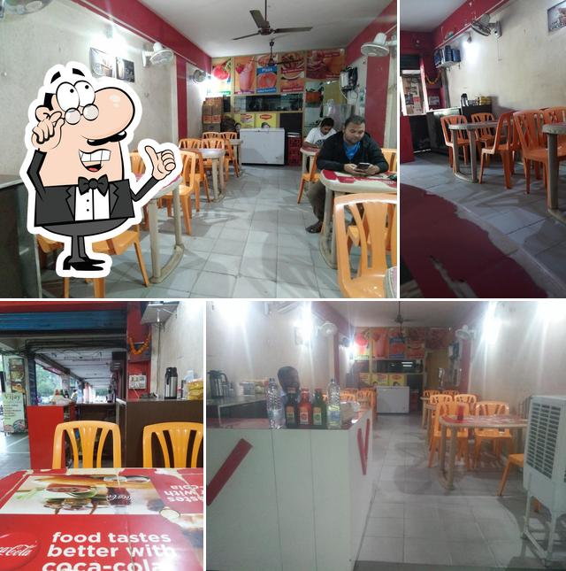 The interior of Vijay Fast Foods