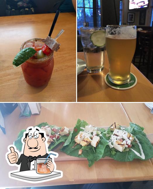 This is the picture showing drink and food at Borealis Grille & Bar (Guelph)