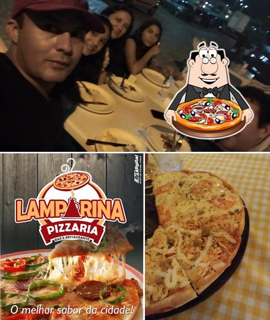 Experimente pizza no Bar e Pizzaria Lamparina