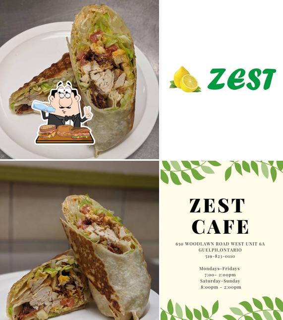 Order a sandwich at Zest Cafe