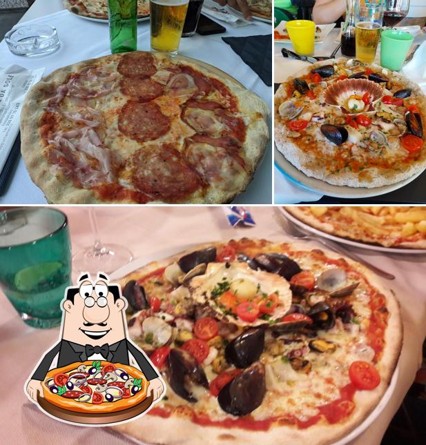 Prenez différents types de pizzas