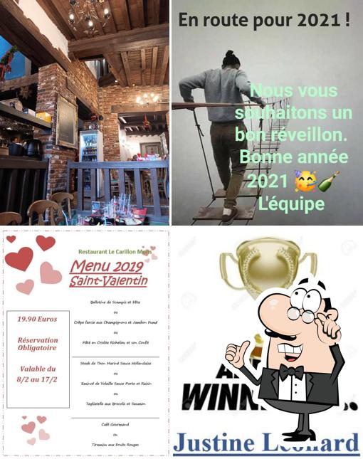 Installez-vous à l'une des tables de Le Carillon