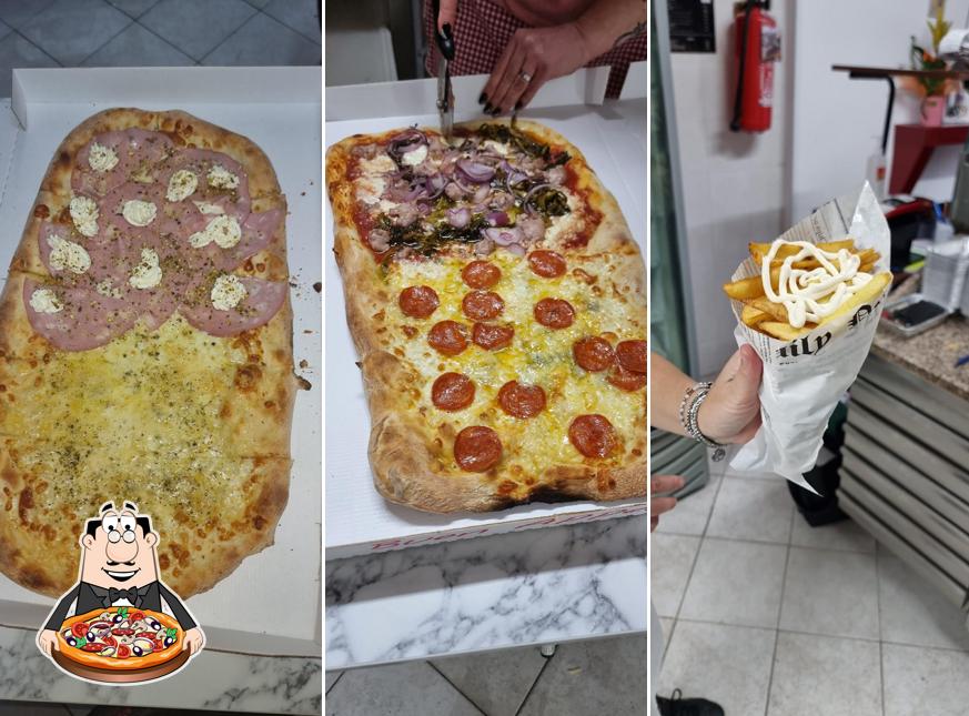 Scegli una pizza a pizzeria quattro cannoli