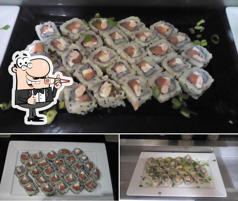 Prove diferentes opções de sushi