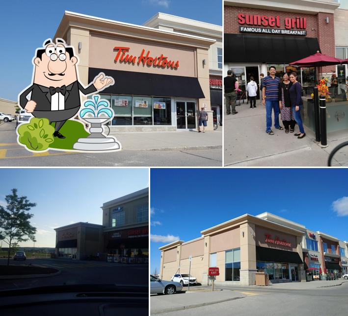 L'extérieur de Tim Hortons