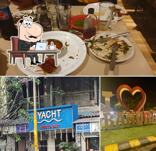 Take a seat at one of the tables at YACHT Resto Bar