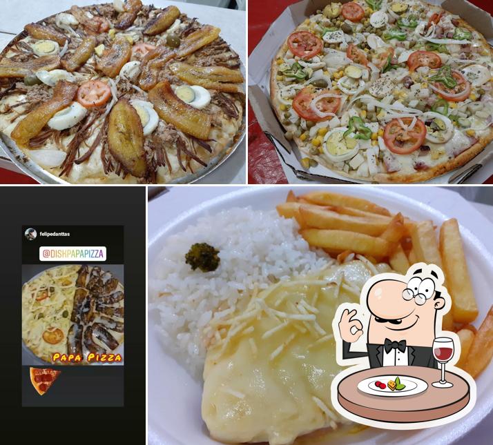 Comida em Papa Pizza Mix