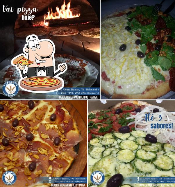 Escolha pizza no Bar e Restaurante Pizzaria IDEAL