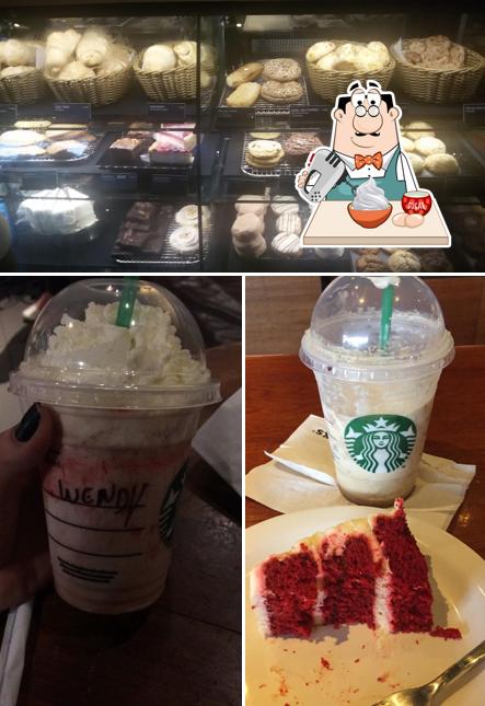 Starbucks oferece uma variedade de pratos doces