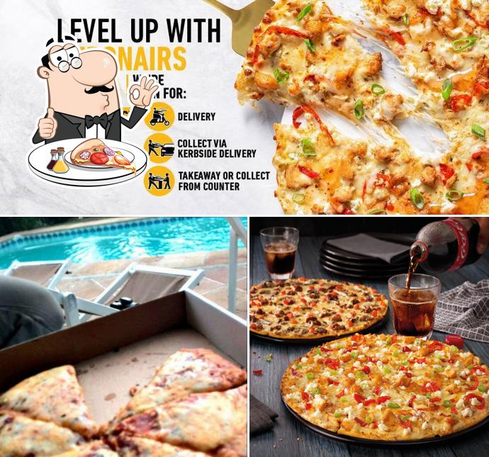 A Debonairs Pizza, vous pouvez commander des pizzas