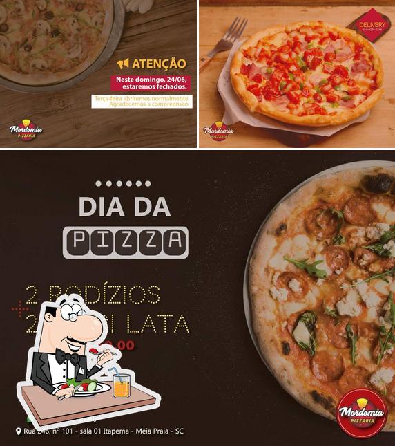 Comida em Mordomia Pizzaria