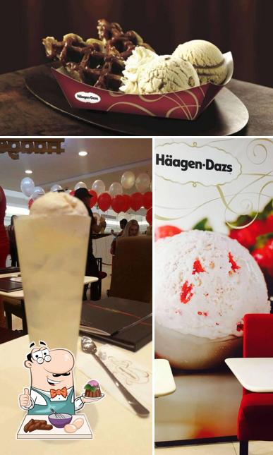 Haagen Dazs serves a number of sweet dishes