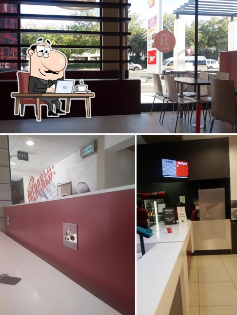 L'intérieur de KFC Stellenbosch Shell Garage