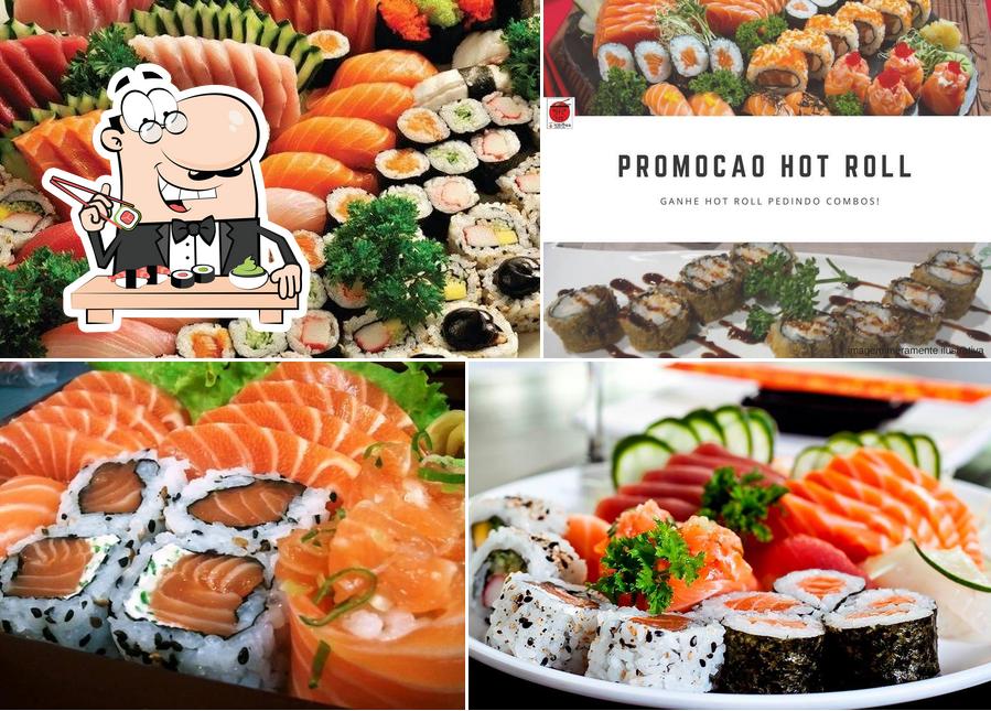 Experimente diferentes opções de sushi