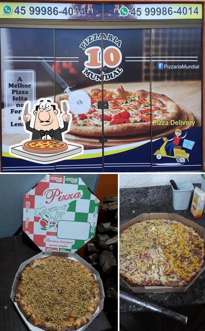 Consiga pizza no Pizzaria Mundial 10