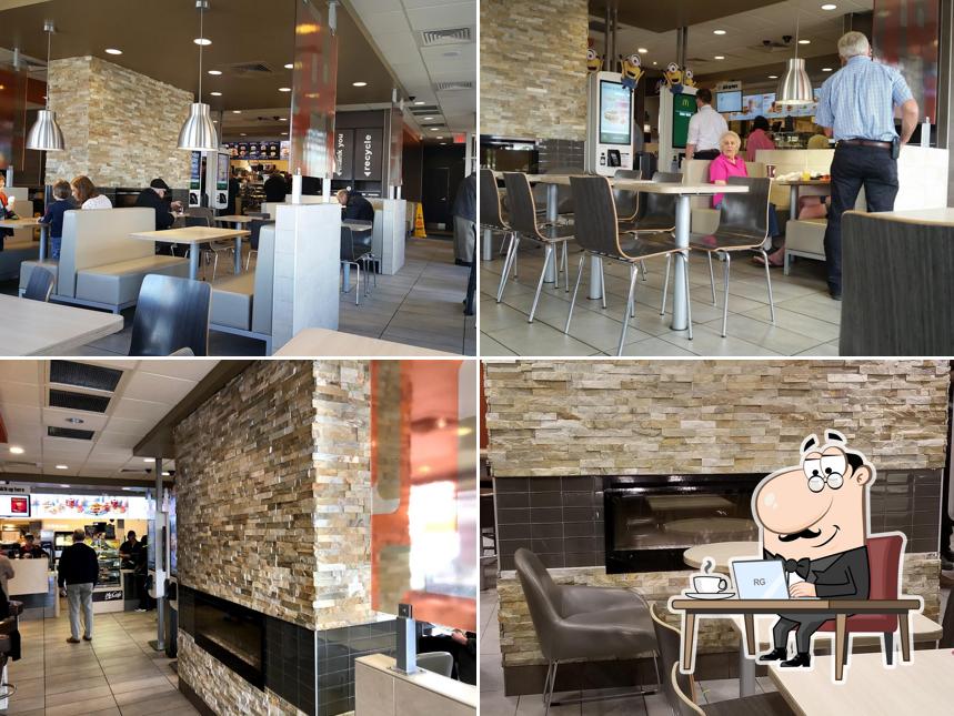 Installez-vous à l'une des tables de McDonald's