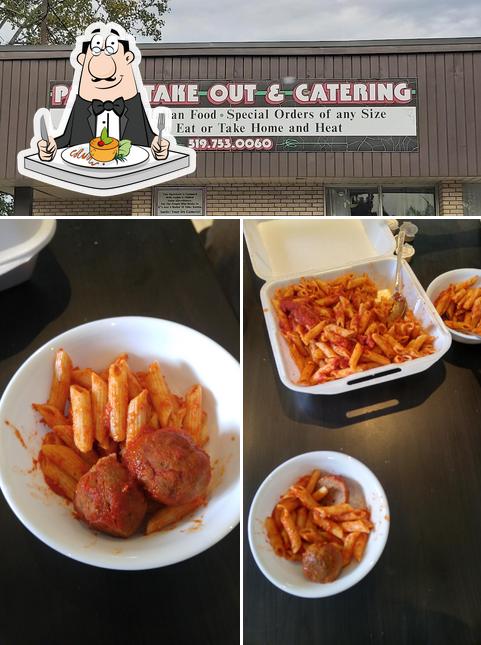 Observa las imágenes que hay de comida y exterior en Pace's Take Out & Catering