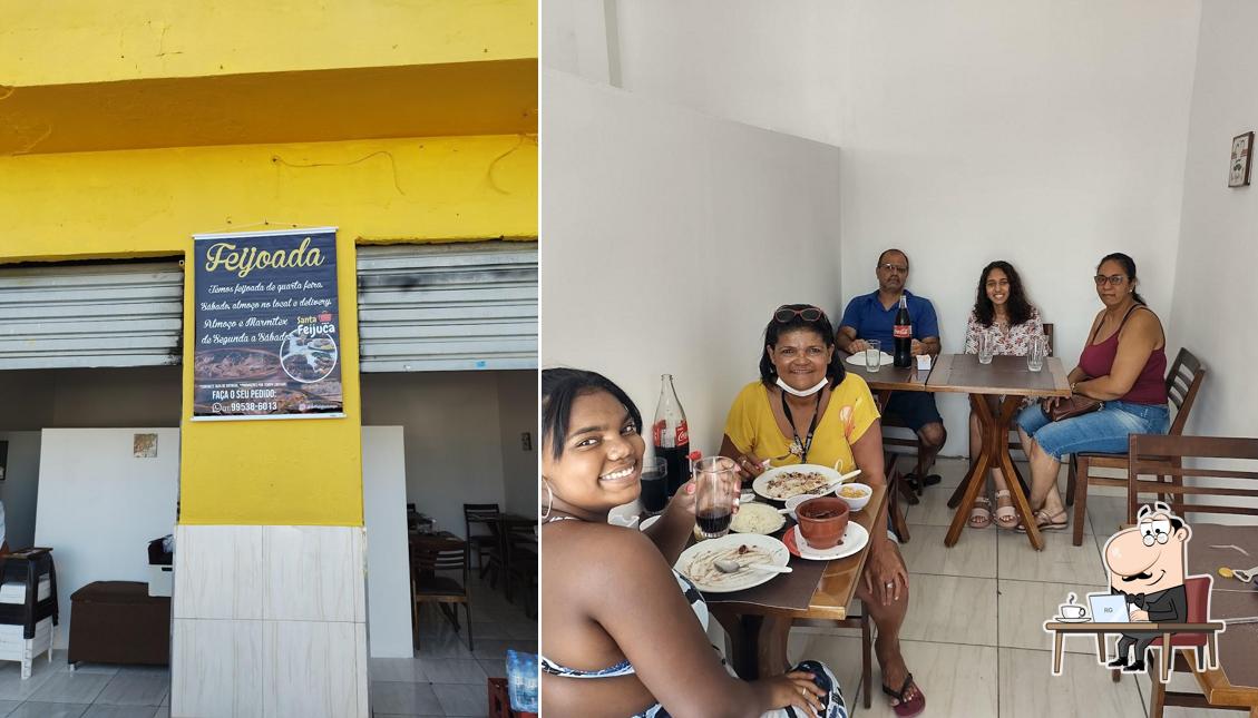 O interior do Restaurante e delivery Santa feijuca Arujá