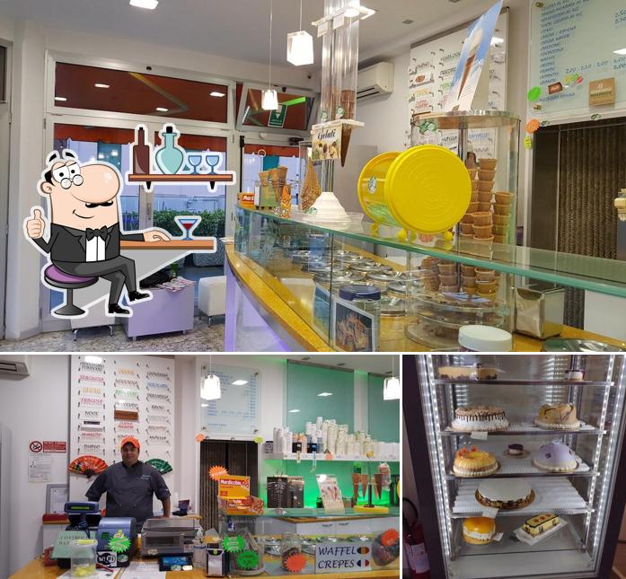 Parmi les diverses choses de la intérieur et la burger, une personne peut trouver sur Gelateria Boracay Reggio Emilia