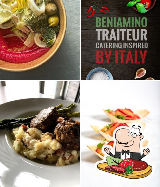 Beef carpaccio at Beniamino Traiteur & Restaurant