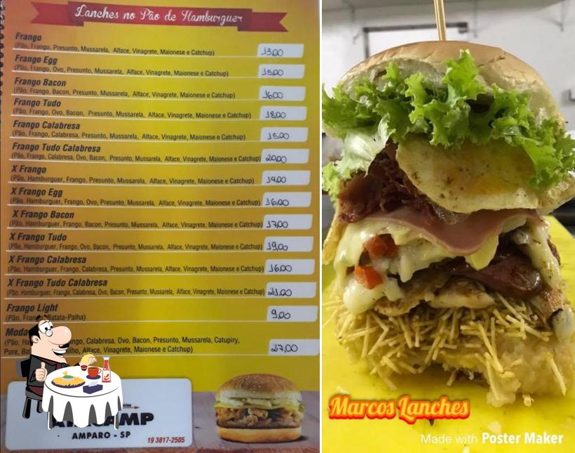 Consiga um hambúrguer no Marcos Lanches