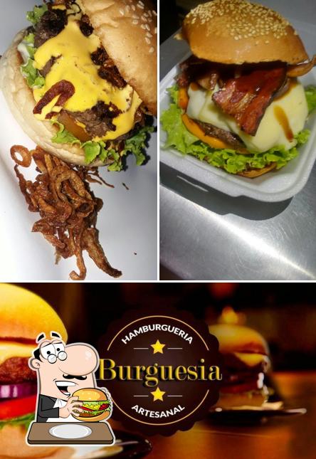 Consiga um hambúrguer no Burguesia Hamburgueria Artesanal