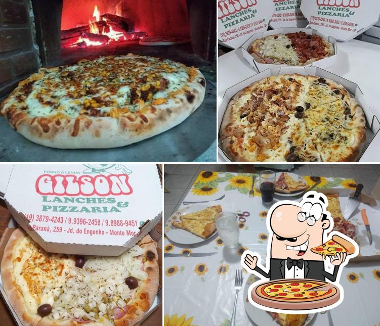 Consiga pizza no Gilson Pizzaria