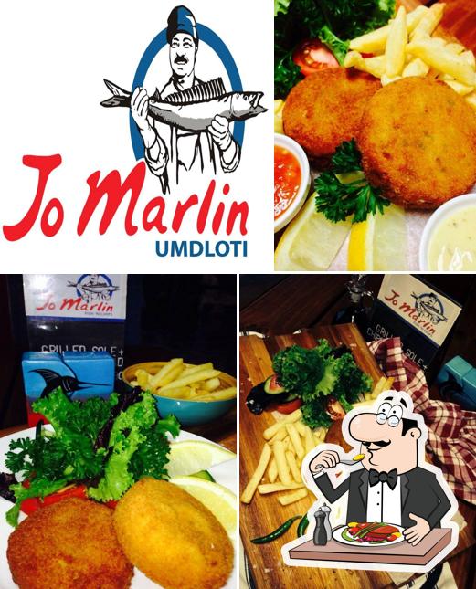 Блюда в "Jo Marlin Fish and Chips Umdloti"