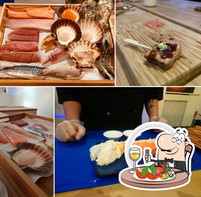 Pide las diferentes comidas con marisco que sirven en Ken Sushi