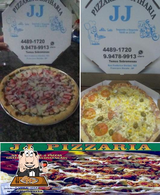 Peça pizza no JJ Pizzaria