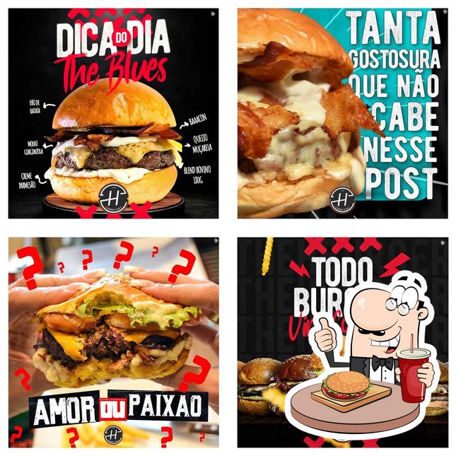 Peça um hambúrguer no The H Burger