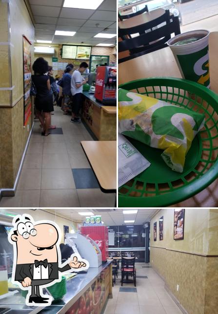 O interior do Subway