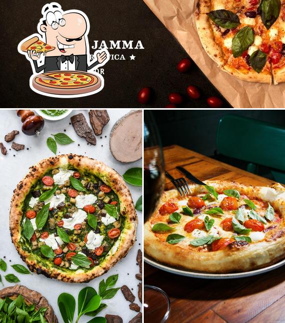 Escolha pizza no Mamma Jamma Shopping Barra