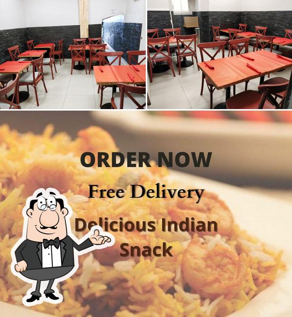 Parmi les diverses choses de la intérieur et la nourriture, une personne peut trouver sur Apéro express, Delicious Indian