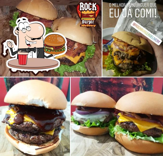 Experimente um hambúrguer no Rock Burger Delivery