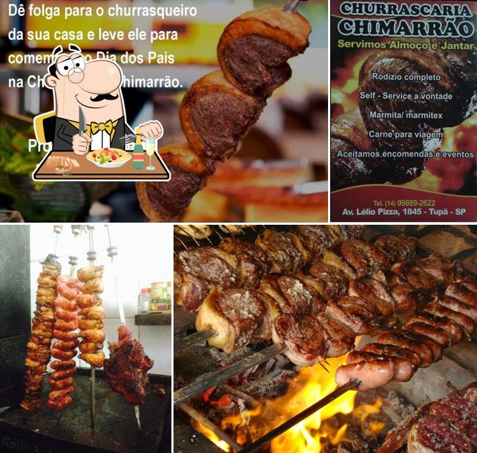 Comida em Churrascaria Chimarrão