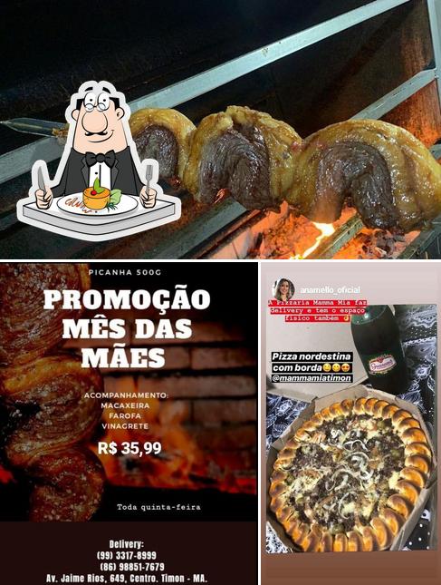 Comida em Mamma Mia Picanharia e Pizzaria