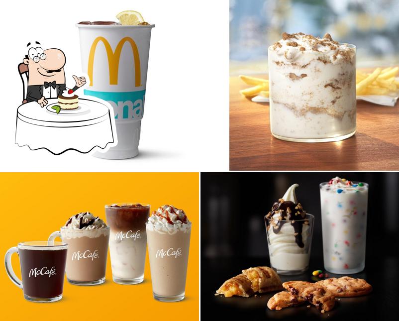 McDonald's serves a selection of desserts