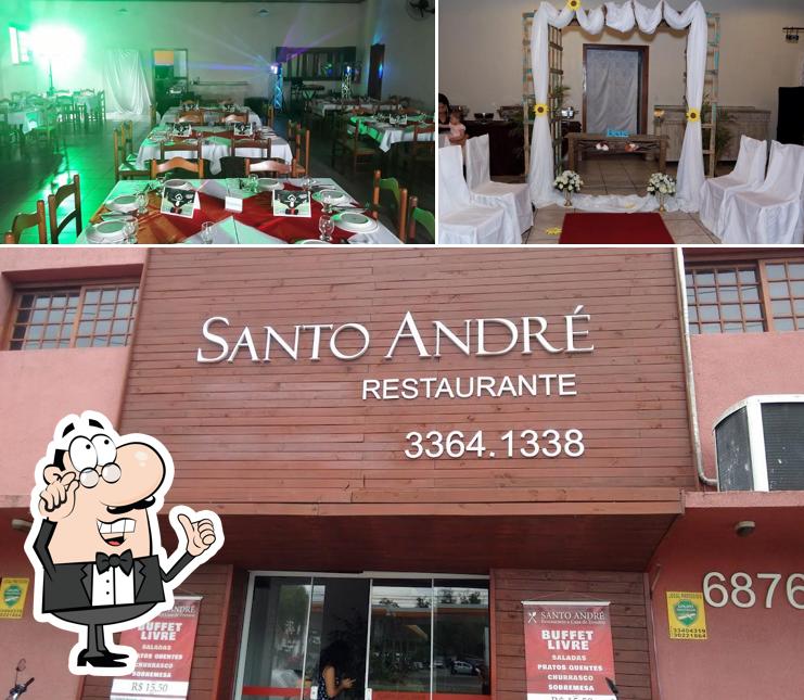 O interior do Pizzaria e Restaurante Santo André