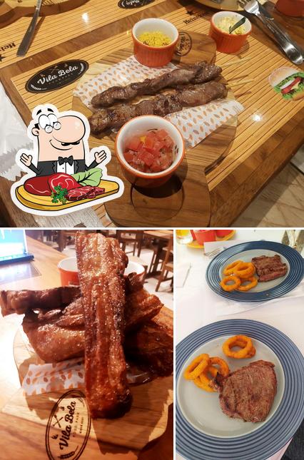 Prove refeições de carne no Vila Américo Bar e Restaurante