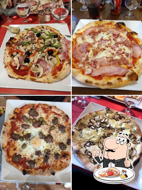 Try out pizza at Amoretto